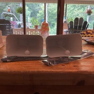 White Wall-Mounted Hooks